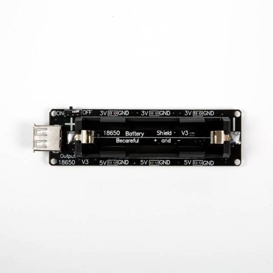 18650 Battery Holder Development Board V3 Overcharge Protection 5V Compatible with Raspberry Pi 3B/3B+ - 5
