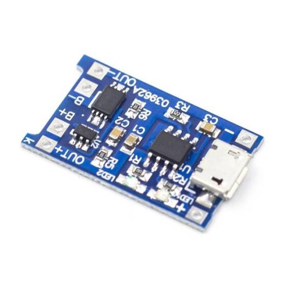 18650/TP4056 1A 3.7-4.2V Lipo Battery Charging Board Micro USB With current protection - 6