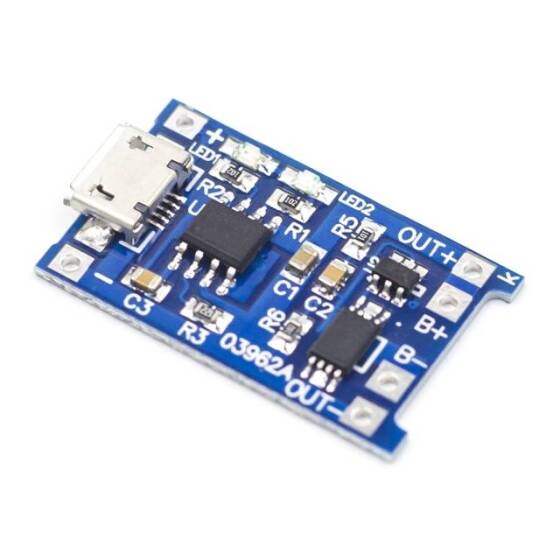 18650/TP4056 1A 3.7-4.2V Lipo Battery Charging Board Micro USB With current protection - 8