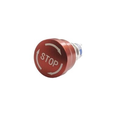 19mm Metal Emergency Stop Button AGQDP-22TS - 1