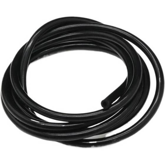 1Meter Black Silicone Tube Flexible Rubber Hose Drink Water Pipe Food Grade Connector ID 3mm X 6mm OD - 1