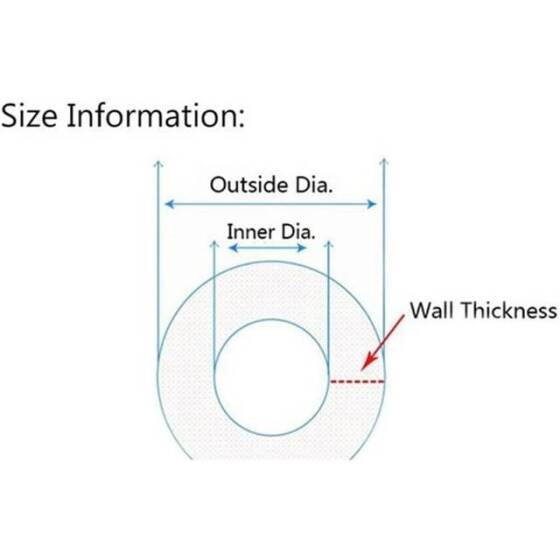 1Meter Red Silicone Tube Flexible Rubber Hose Drink Water Pipe Food Grade Connector ID 5mm X 7mm OD - 2