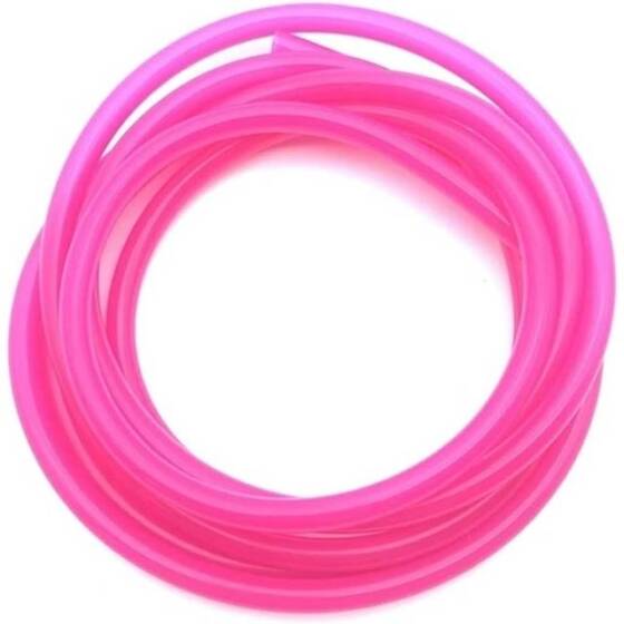 1Meter Rose Red Silicone Tube Flexible Rubber Hose Drink Water Pipe Food Grade Connector ID 6mm X 9mm OD - 1