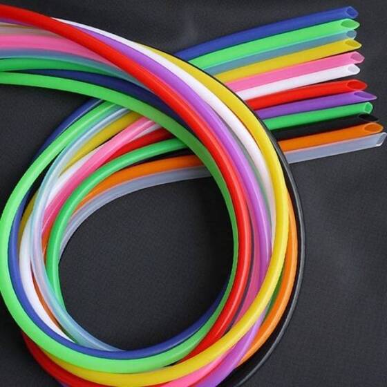1Meter Yellow Silicone Tube Flexible Rubber Hose Drink Water Pipe Food Grade Connector ID 3mm X 5mm OD - 5