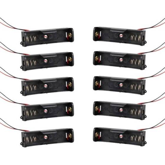 1x AA Battery Holder Box With Pin Without Cover - 1