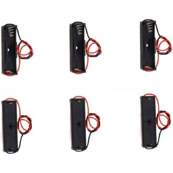 1x AAA Battery Holder Box With Wire Without Cover - 1