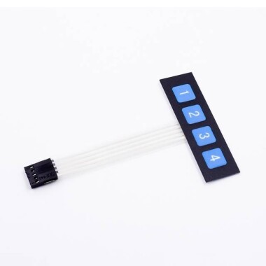 1x4 4 Key Matrix Membrane Switch Keypad Keyboard Control Panel SCM Extended Keyboard - 1