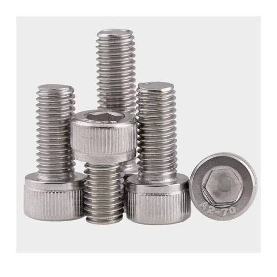 201 Stainless Steel Cylindrical Hexagon Socket Head Screw M2.5 6mm - 2