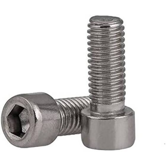 201 Stainless Steel Cylindrical Hexagon Socket Head Screw M2 6mm - 3