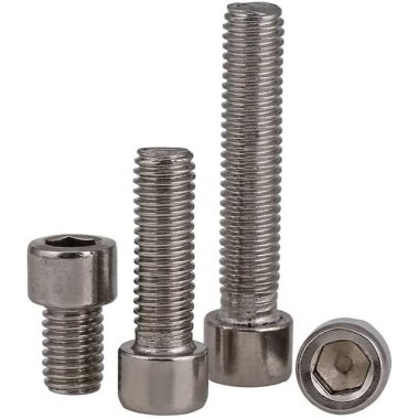 201 Stainless Steel Cylindrical Hexagon Socket Head Screw M3 8mm - 2