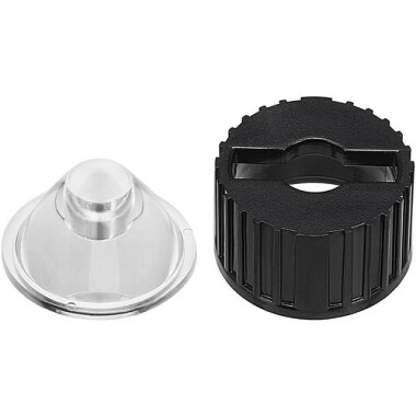 20mm LED Lamp Bead Lens 15 Degrees With Black Flat Mouth Lampshade (Apply to 1W 3W 5W RGB LED) - 3
