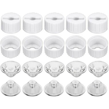 20mm LED Lamp Bead Lens 15 Degrees With White Flat Mouth Lampshade (Apply to 1W 3W 5W RGB LED) - 1