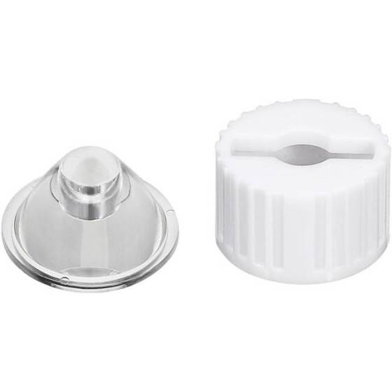 20mm LED Lamp Bead Lens 15 Degrees With White Flat Mouth Lampshade (Apply to 1W 3W 5W RGB LED) - 3