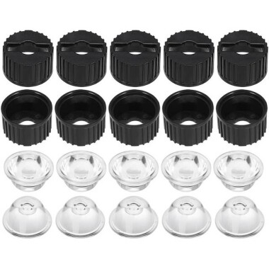20mm LED Lamp Bead Lens 25 Degrees With White Flat Mouth Lampshade (Apply to 1W 3W 5W RGB LED) - 1