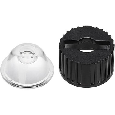 20mm LED Lamp Bead Lens 25 Degrees With White Flat Mouth Lampshade (Apply to 1W 3W 5W RGB LED) - 3
