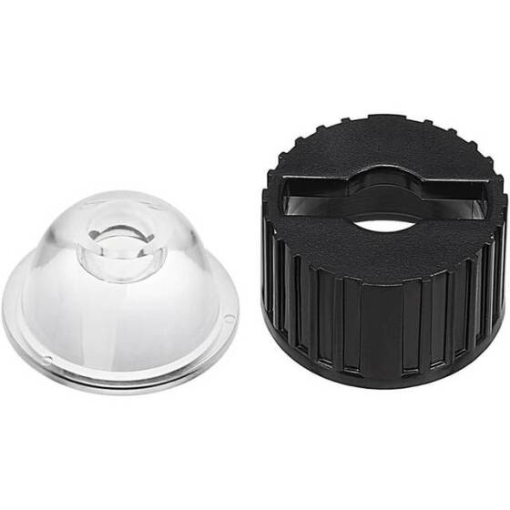 20mm LED Lamp Bead Lens 25 Degrees With White Flat Mouth Lampshade (Apply to 1W 3W 5W RGB LED) - 3