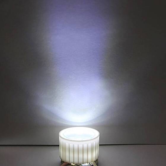 20mm LED Lamp Bead Lens 25 Degrees With White Flat Mouth Lampshade (Apply to 1W 3W 5W RGB LED) - 5