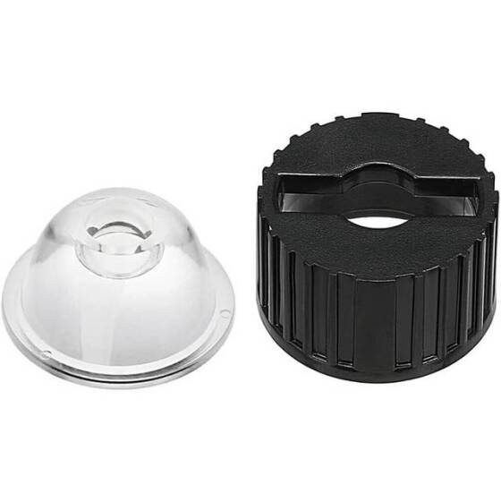 20mm LED Lamp Bead Lens 30 Degrees With Black Flat Mouth Lampshade (Apply to 1W 3W 5W RGB LED) - 3