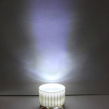 20mm LED Lamp Bead Lens 45 Degrees With White Flat Mouth Lampshade (Apply to 1W 3W 5W RGB LED) - 5