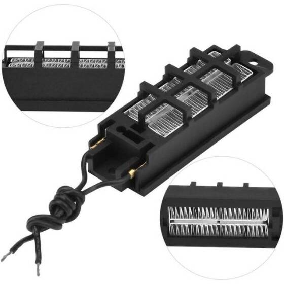 220V 50W Conductive Type Automatic Thermostat PTC Ceramic Air Heater 95x31x25mm - 4