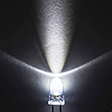 220V 5mm Water Clear Pure Green LED Indicator Light With 20cm Cable - 5
