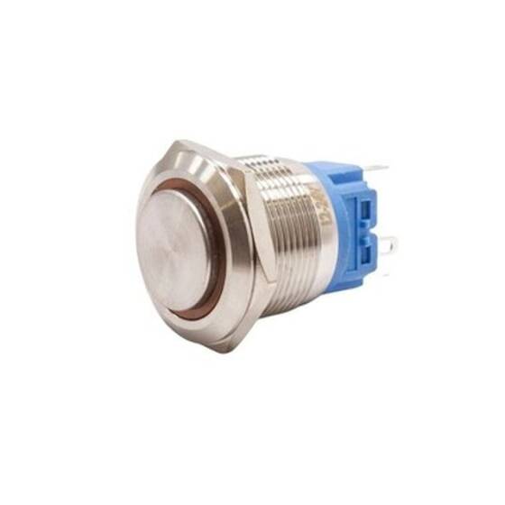 22B-G1Z-E 22mm Extended Key Illuminated Metal Button - Yellow - 1