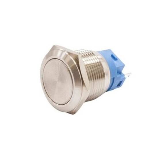 22B-P1 22mm Flat Spring Metal Button - 1