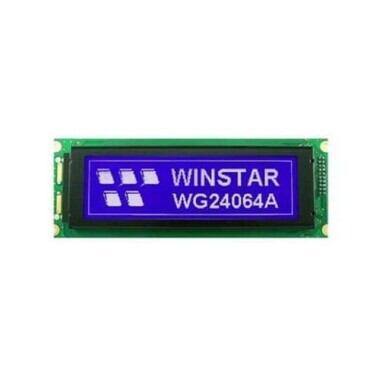 240x64 Graphic LCD Display Blue - WG24064A-TMI-TZ# - 1