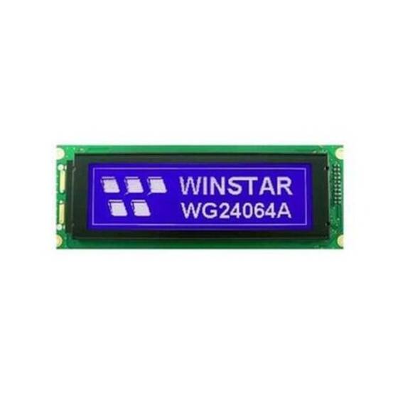 240x64 Graphic LCD Display Blue - WG24064A-TMI-TZ# - 1