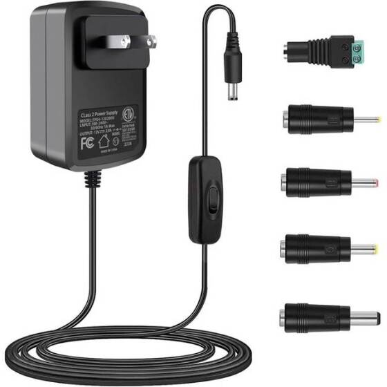 24W 12V 2A Dedicated Power Supply For Cabinet Lights With Wire - 1