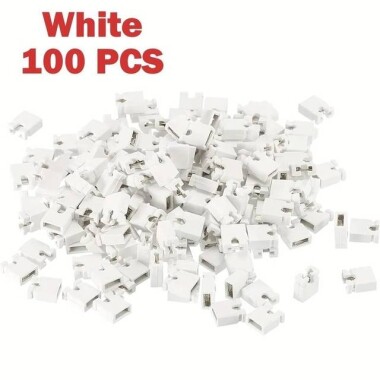 2.54mm Standard Circuit Board Computer Jumper Cap Shunts Short Circuit Cap White - 1