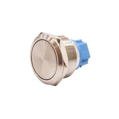 25B-P1 25mm Flat Spring Metal Button - 1