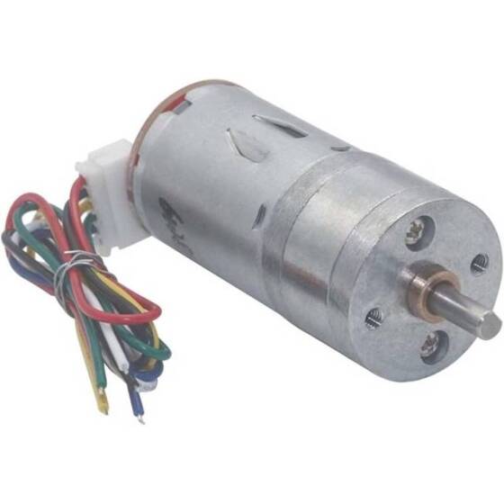 25GA-370.24V 1360RPM DC Reducer Gear Motor With Encoder - 3