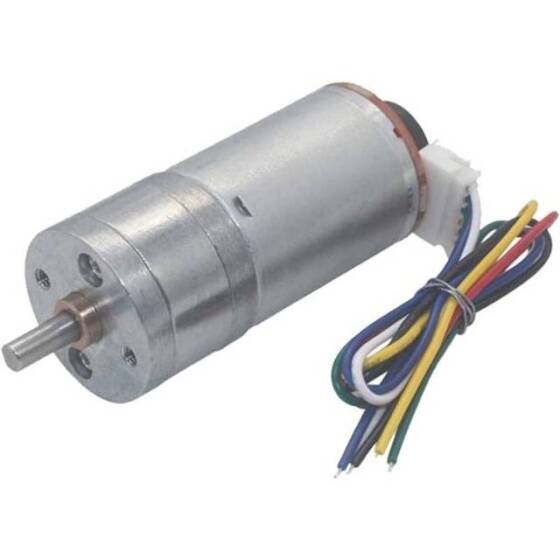25GA-370.24V 1360RPM DC Reducer Gear Motor With Encoder - 4