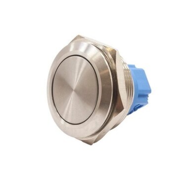28B-P1 28mm Flat Spring Metal Button - 1