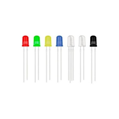 28mm Leg LED 5mm Water Clear Yellow Use 2V 20mA - 1