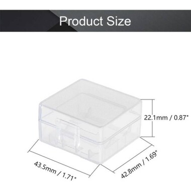 2x 18350 Battery Holder SMD SMT Battery Holder Box - 3