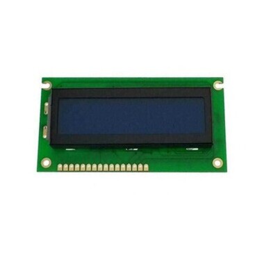 2x16 Character LCD Display Lower Left Blue - PCM1602B-NS(W)-BBW - 1