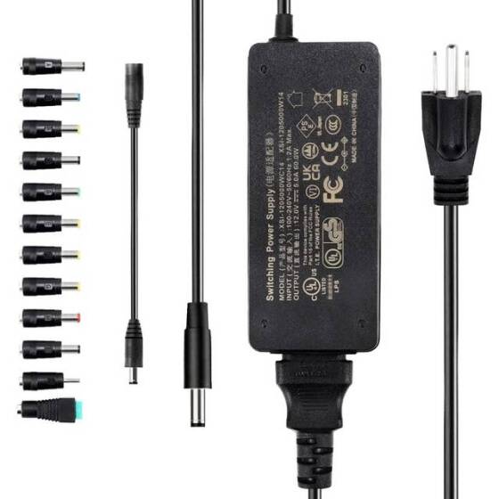 3-12V 5A 60W AC/DC Adjustable Power Adapter-Silk Printing With CE-EU Plug - 1