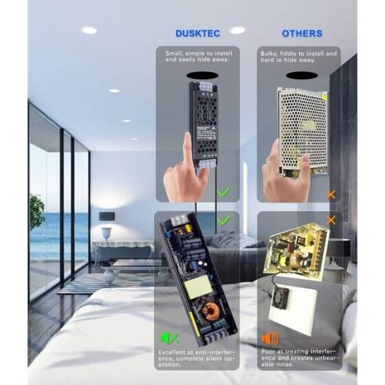 300W 12V 25A Ultra Thin Led Dedicated Power Supply With Fan - 5