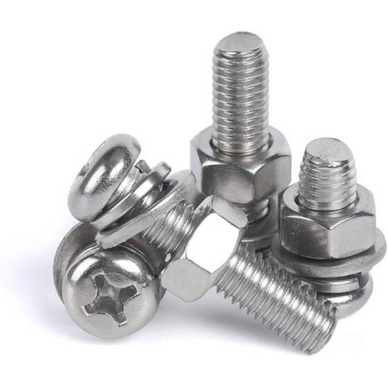 304 Stainless Steel Cross Recessed Pan Head Screw M3 25mm - 1