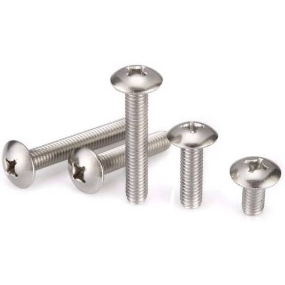 304 Stainless Steel Cross Recessed Pan Head Screw M3 6mm - 1