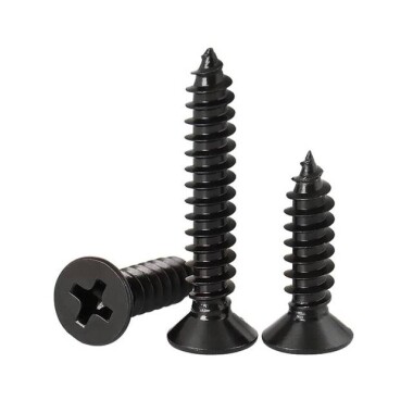 304 Stainless Steel Cross Recessed Countersunk Head Tapping Screws M3x20 - 1