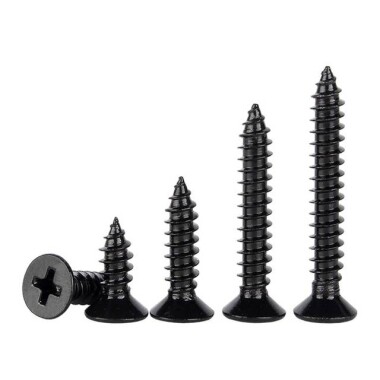 304 Stainless Steel Cross Recessed Countersunk Head Tapping Screws M3x20 - 3