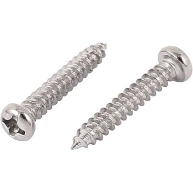 304 Stainless Steel Cross Recessed Pan Head Self-tapping screw M3 14mm - 2