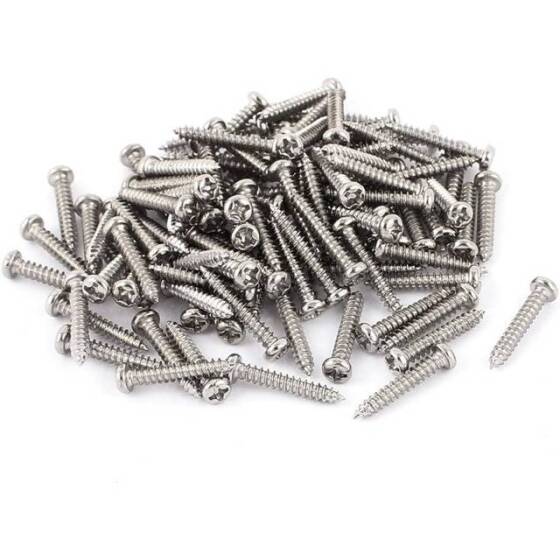 304 Stainless Steel Cross Recessed Pan Head Self-tapping screw M3 14mm - 3