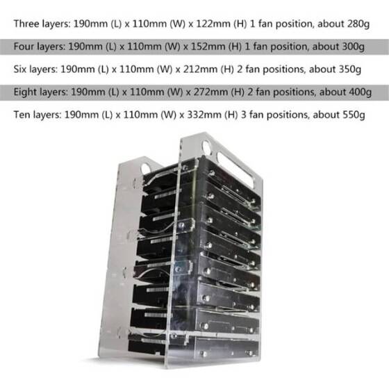 3.5-inch Hard Disk Storage Bracket - 4