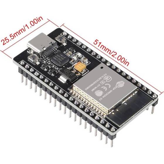 38Pin CP2102 ESP-32 Wifi+Bluetooth Development Board With Type-C USB Interface - 4