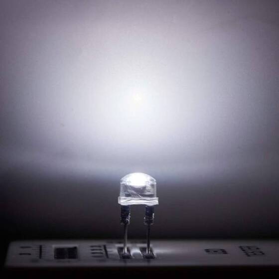 3V 8mm Water Clear RGB Slow Flash LED Indicator Light With 20cm Cable - 2
