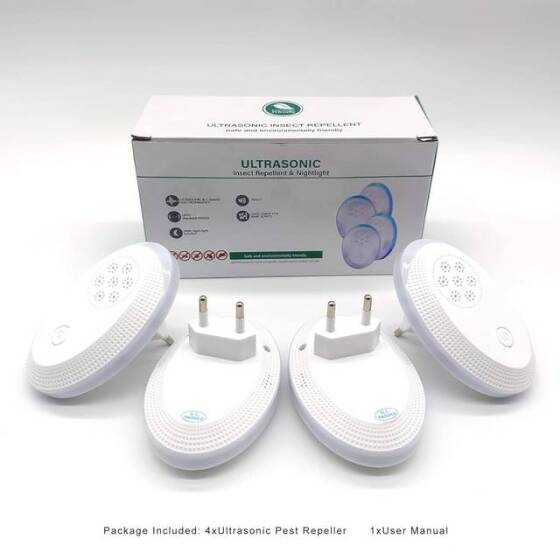 3W Ultrasonic Electronic Pest Repeller EU Plug - 4